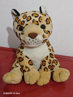 Plush Leopard Like New, Soft Toy for Play or Decoration