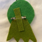 Felt Kermit pin new