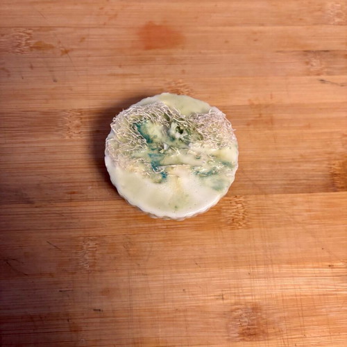 Cherry Blossom Glow soap with shea butter and natural loofah new