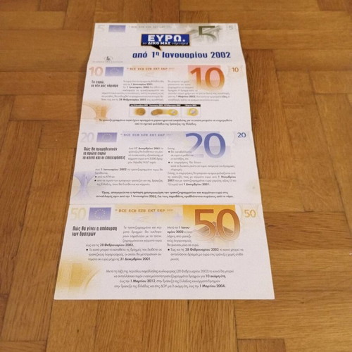 Euro used, our own currency like new