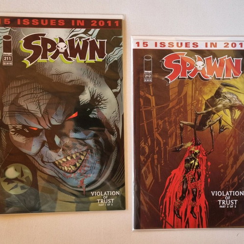 Spawn #211 & #212 like new, complete Violation of Trust story