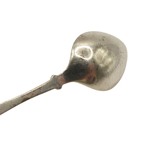 Vintage Dutch silver-plated postman spoon commemorating 35 years service