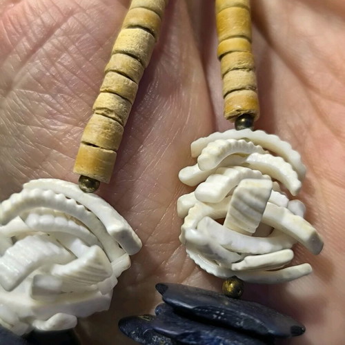 Necklace made of natural materials like new