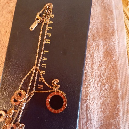 Beloved necklace chain 82 cm new, gold tone