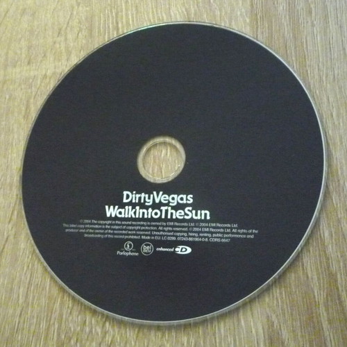 Walk Into The Sun Dirty Vegas CD used, electronic