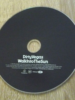 Walk Into The Sun Dirty Vegas CD used, electronic