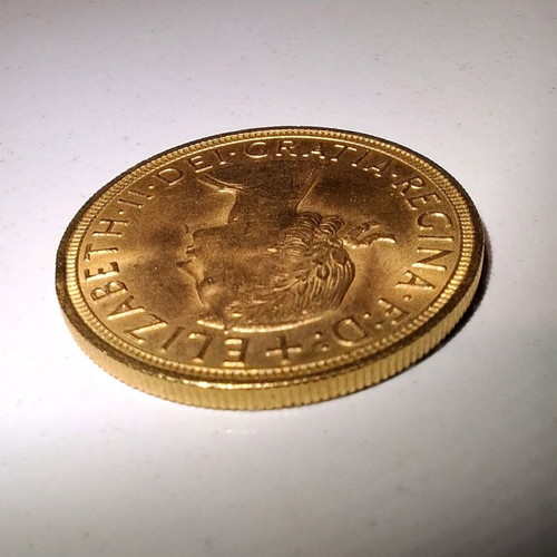 Gold coin 1957 new, 22 carat