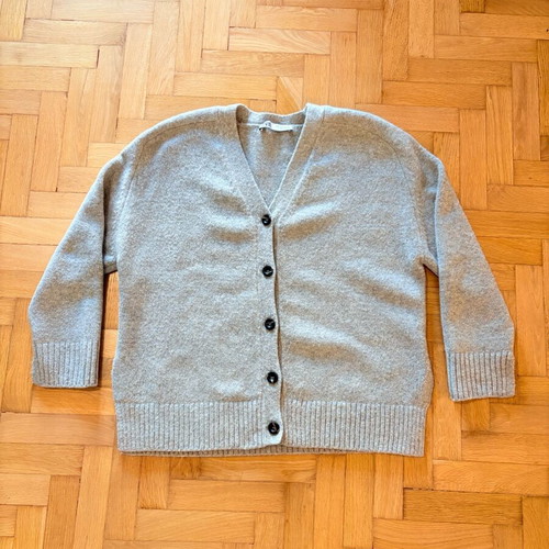 Zara cardigan used, warm, grey, loose fit, size S