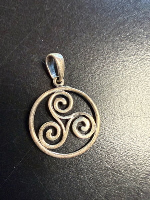 Pendant for necklace used, silver