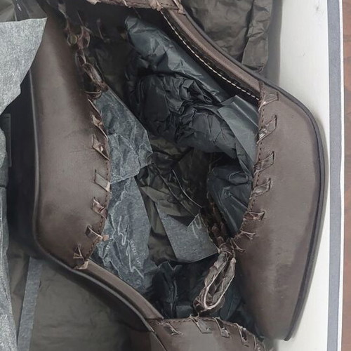 Grey Mer heels No38 like new, brown pumps