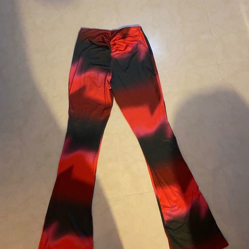 Asyou flare pants black red size 34 unused