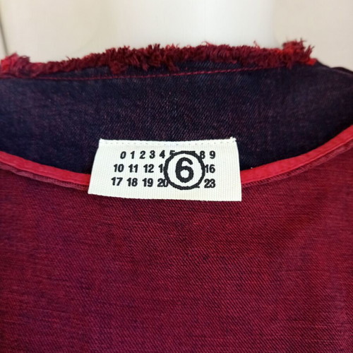 MM6 Womens Jeans Jacket blazer blue red like new