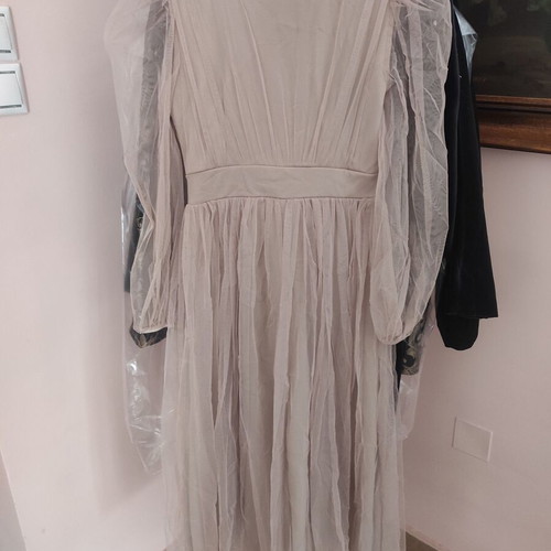 Tulle dress new, beige, size M, New Collection