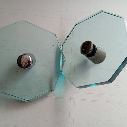 Octagonal glass door knob used for Securit glass door