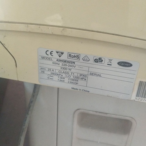 Carrier 24 Air Conditioner used for spare parts