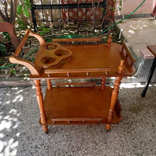 Wooden vintage bar trolley used in very good condition