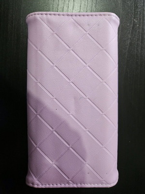 Purple wallet used