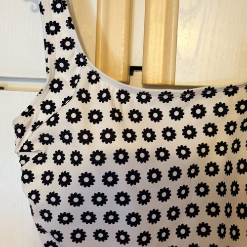 Tory Burch one-piece swimsuit new, size S, black and white