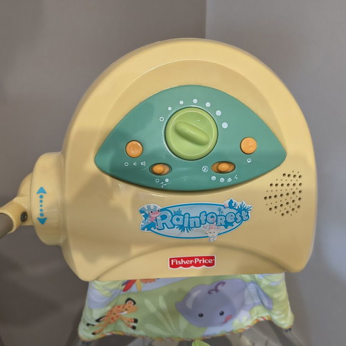Fisher Price Rainforest baby relax used, foldable with sounds