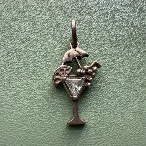 Silver 950 Necklace Pendant like new, cocktail design