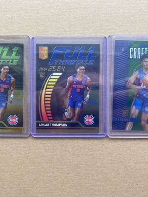 Κάρτες Panini NBA 2023-24 αριθμημένες, 3 τεμάχια Ausar Thompson Detroit Pistons