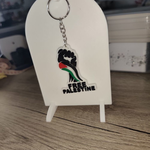 Free Palestine Keychain new with embossed design and colors