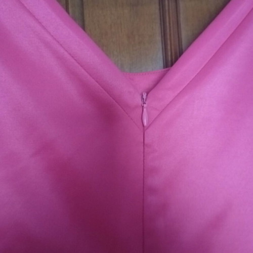 Vagias collection satin dress no 58, pink coral