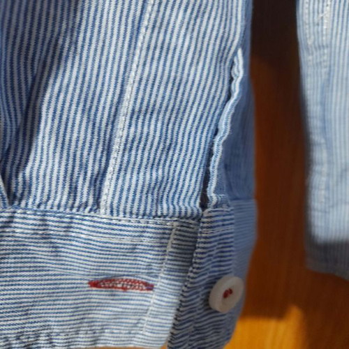 Energiers shirt for 12-year-old boy like new, striped blue ciel