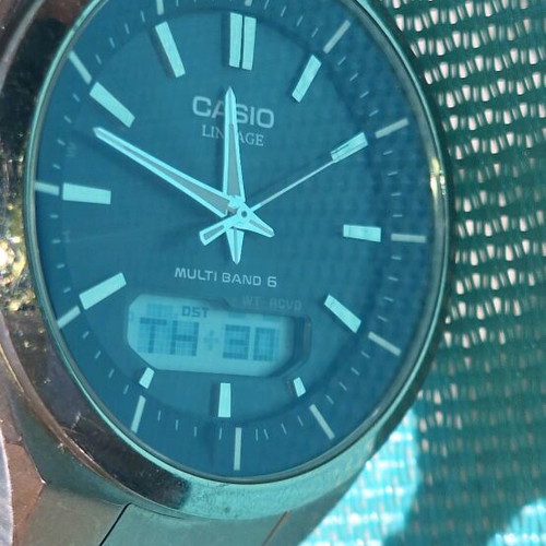 Casio Lineage LCW-M500T titanium watch, sapphire, radio controlled, solar