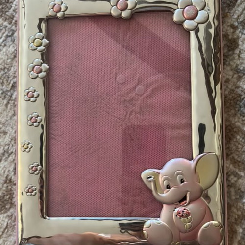 Silver photo frame for girl