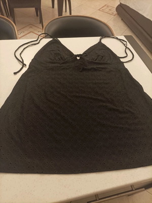 H&M black mini dress XL with adjustable straps