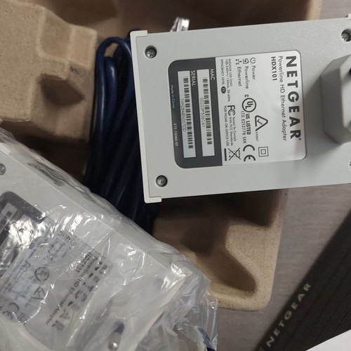 Netgear HDX101 Powerline HD Ethernet Adapter set of 2 used