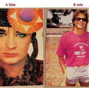 Boy George - Rob Lowe Ένθετο Αφίσα απο περιοδικό Μανίνα Σε καλή κατάσταση Τιμή 5 Ευρώ