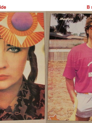 Boy George Rob Lowe Insert Poster from Manina Magazine like new