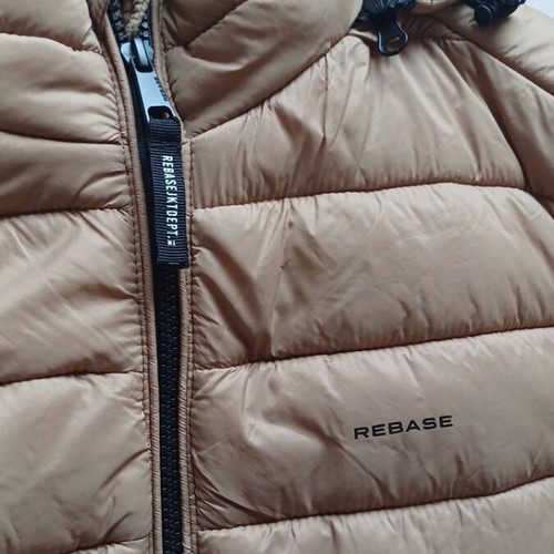 Rebase sleeveless jacket used, beige, size M with detachable hood