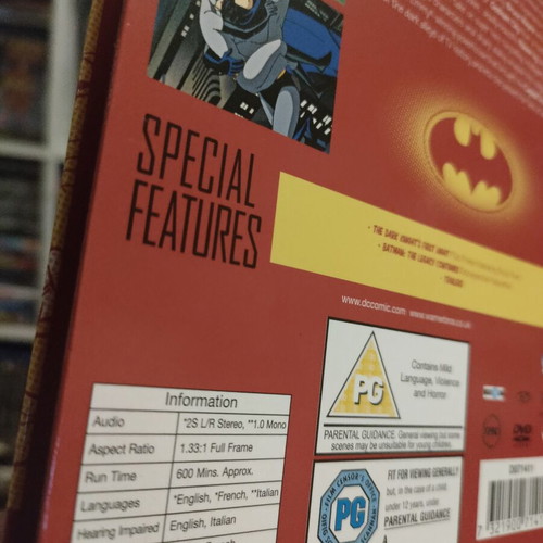 Batman The Animated Series Volume 1 DVD, English subtitles