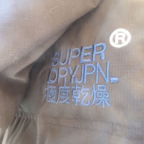 SuperDry Windhiker puffer vest XL with hood