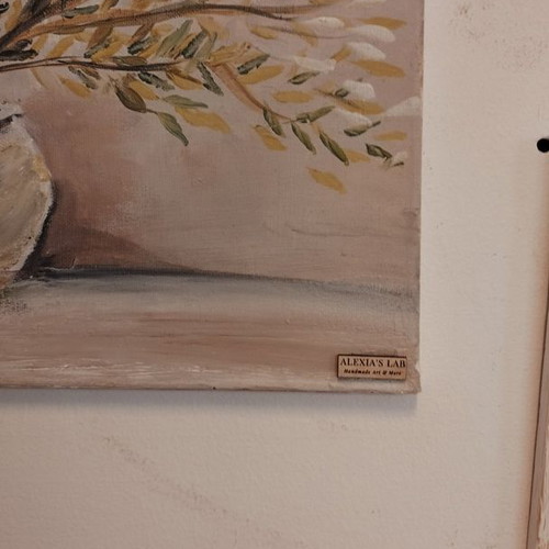 Olive painting new, hand-painted in our workshop