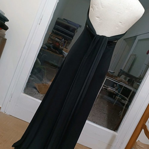 Black long versatile dress new, size S-M