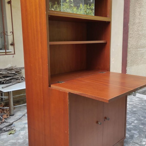 Bookshelf desk from 1982 like new, ideal for laptop use