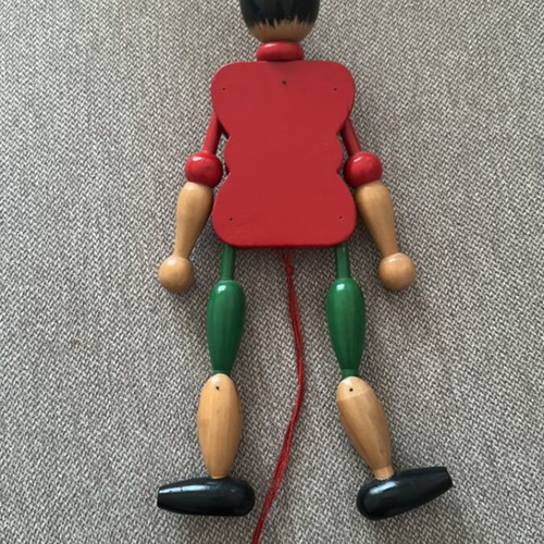 Wooden Pinocchio marionette like new from Italy