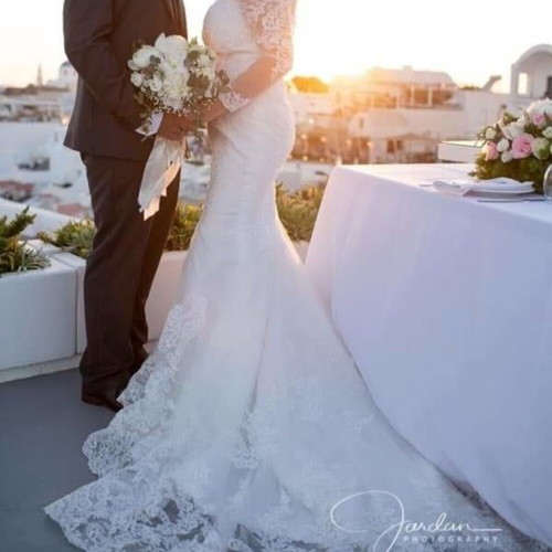 Wedding dress, size M-L, height 1.80m, white
