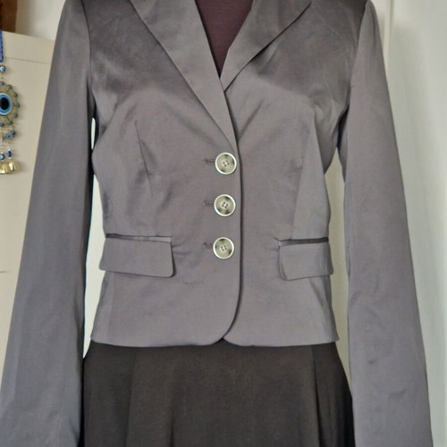 Ovs business satin jacket S like new, gray