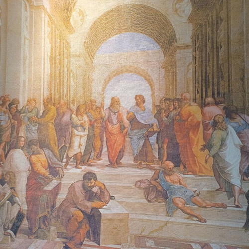 Painting of the Academy of Plato like new