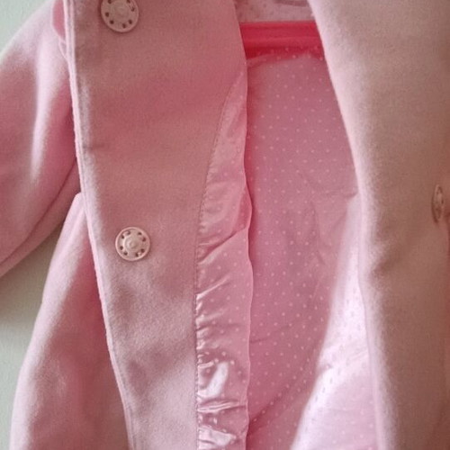 Marasil coat 12 months 80 cm like new pink for girl