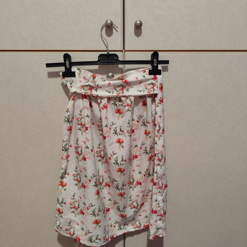 Floral pareo like new, multicolored, polyester