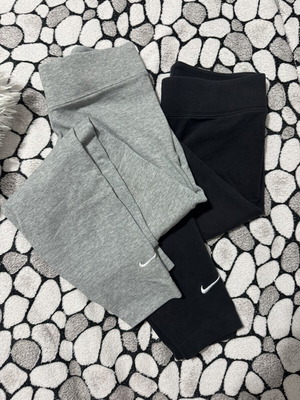 Nike κολάν σαν καινούργια, μαύρο και γκρι, μέγεθος S κατάλληλο για XS