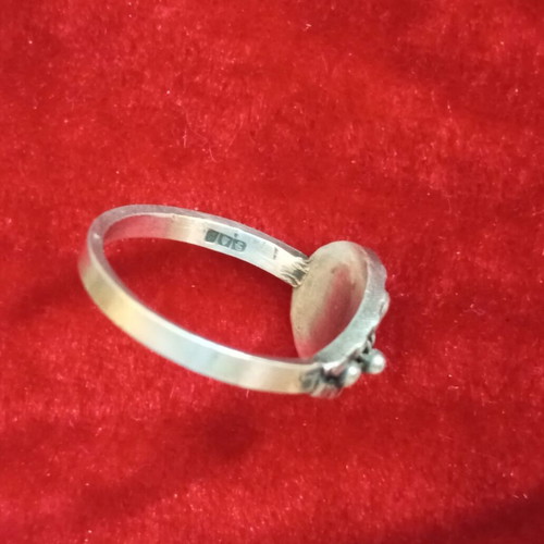 Silver ring 925 with Lapis Lazuli used by Aigner