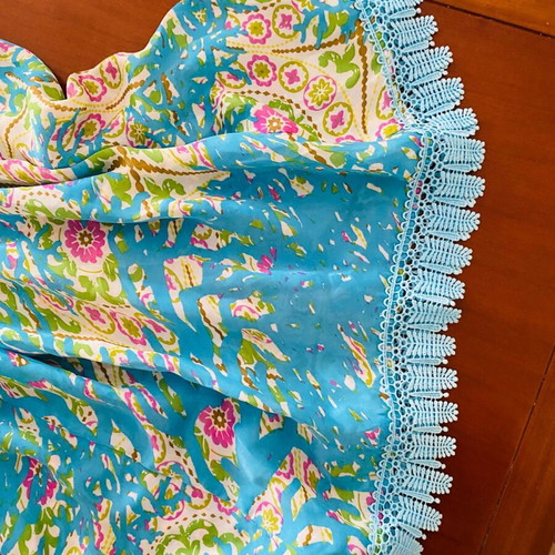 Antica Sartoria Positano style tunic with bead embroidery