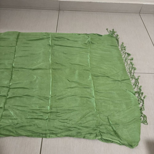 Scarf used, green, ideal for summer